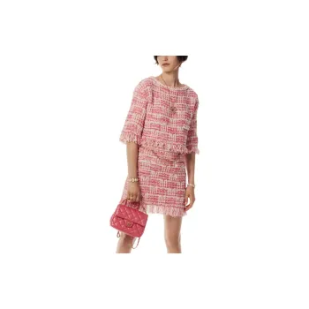 CHANEL SS25 Casual Short Skirts Women's Pink