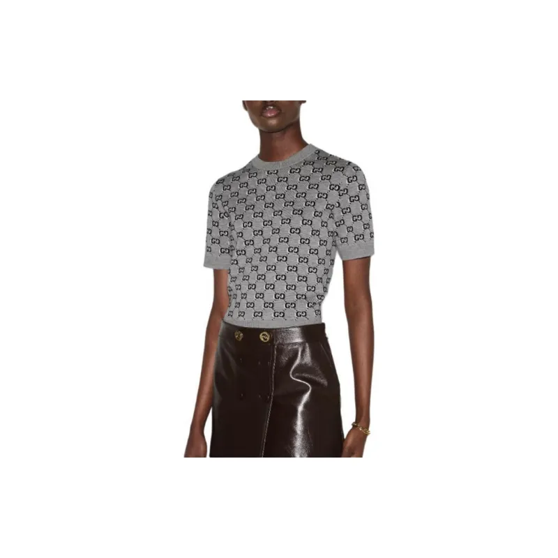 GUCCI T Shirts Women's Gray-4