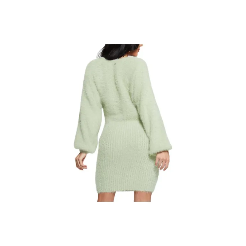 GUESS Long-Sleeved Dresses Women's Green-1