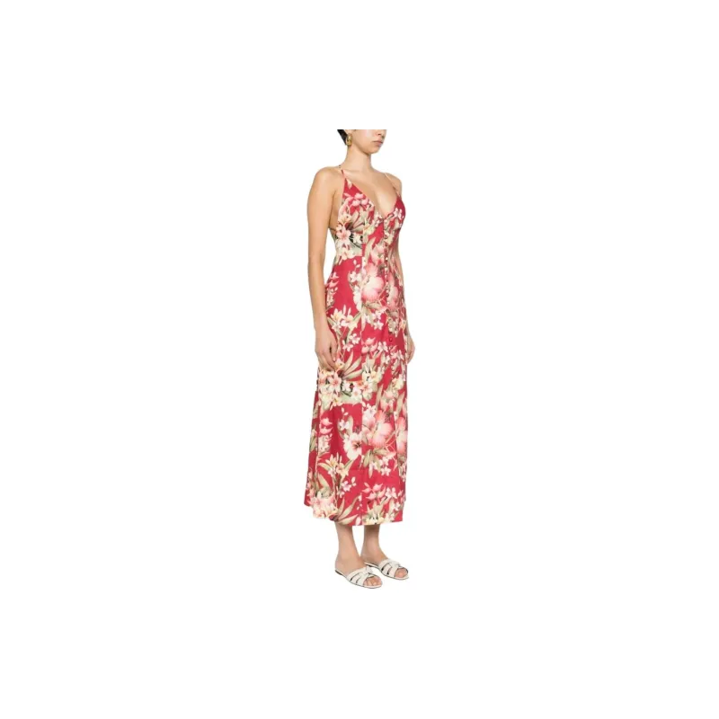 Zimmermann Slip Dress Women's Red-3