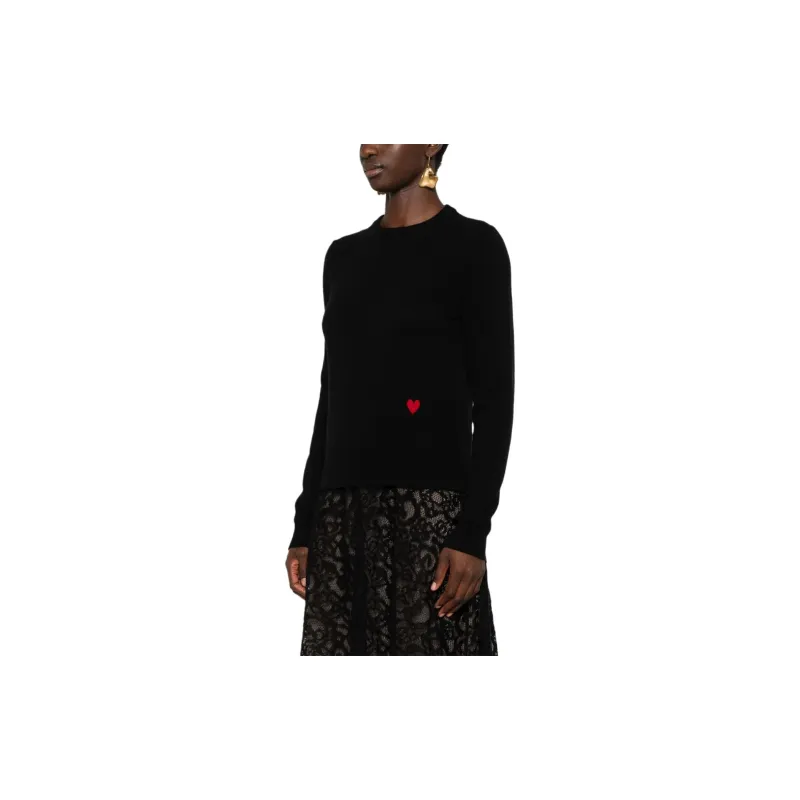 MOSCHINO Intarsia Heart Knitted Cardigan-3