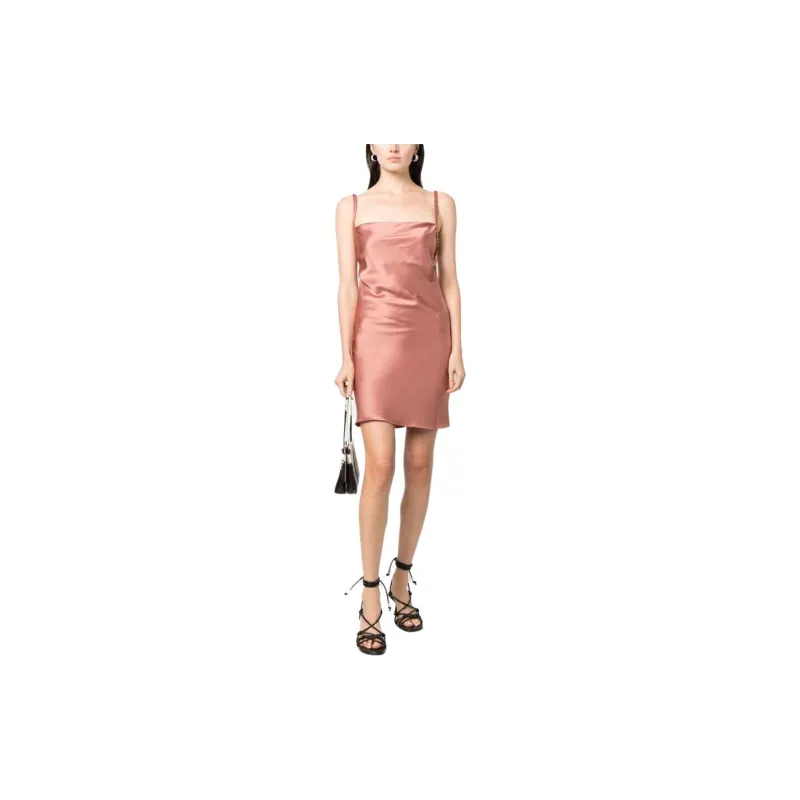NANUSHKA Merva Slip Satin Mini Dress-1