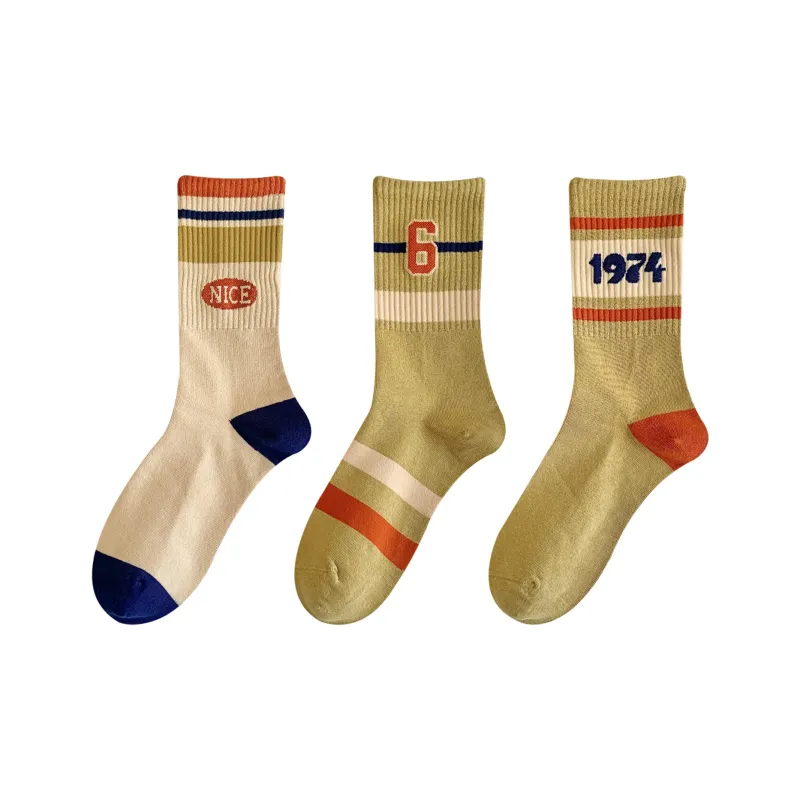 XXLLG Mid Calf Socks Women's 3 Pack-6