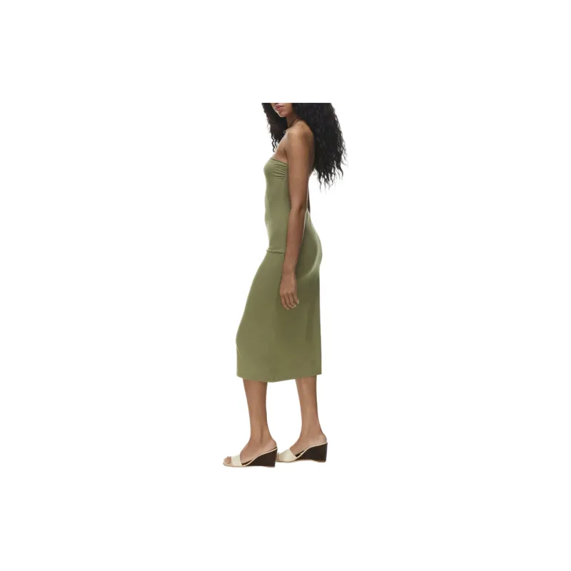 ARITZIA Wilfred New Corelli Midi Dress Sleeveless Dress Women's Bosana Green-4