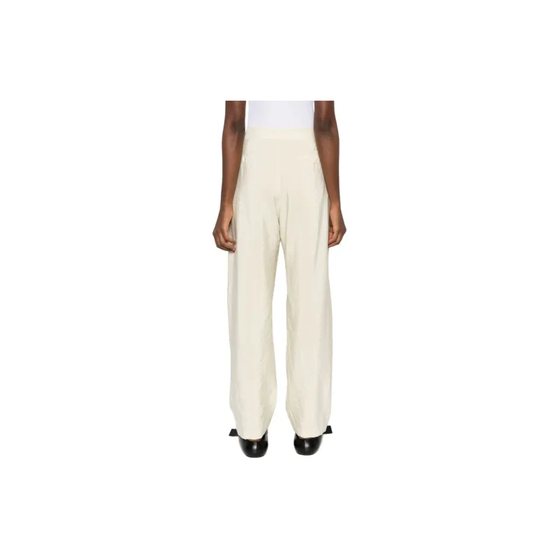 Lemaire Pleated Silk blend Straight leg Trousers-2