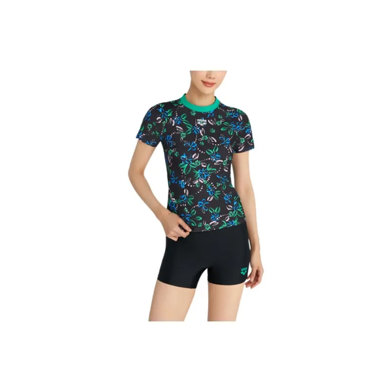 Arena Floral World Collection Two Piece Swimsuit Women's Black-1