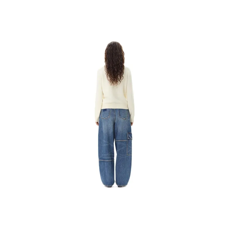 GANNI FW24 Sweater Women's White Heron-2