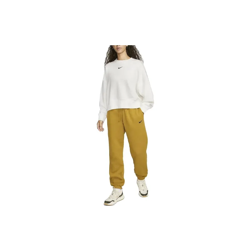 Nike Phoenix Fleece Knitted Sports Pants Women's Bronze-2