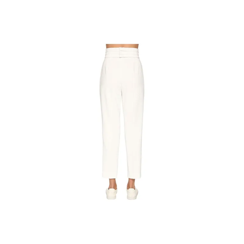 MaxMara Waist Detailed Tapered Trousers-3