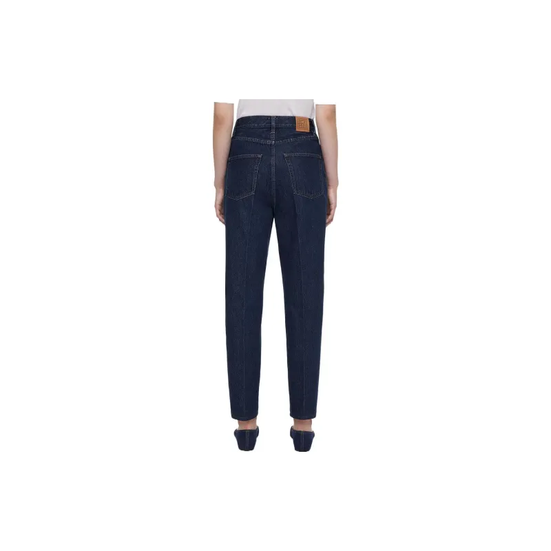 TOTEME High waist Cropped Jeans-2