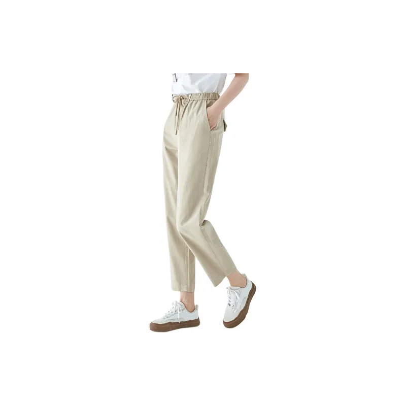 Elva' Island Casual Pants Women's Khaki-3