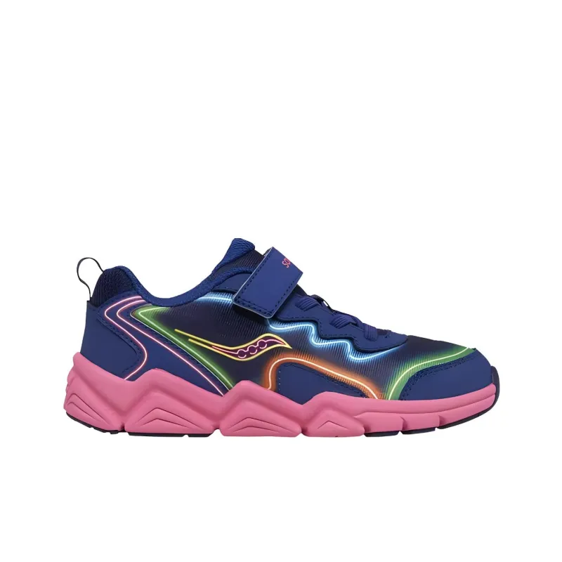 saucony Flash A/C 3.0 Big Kid 'Neon Blue Pink'-1