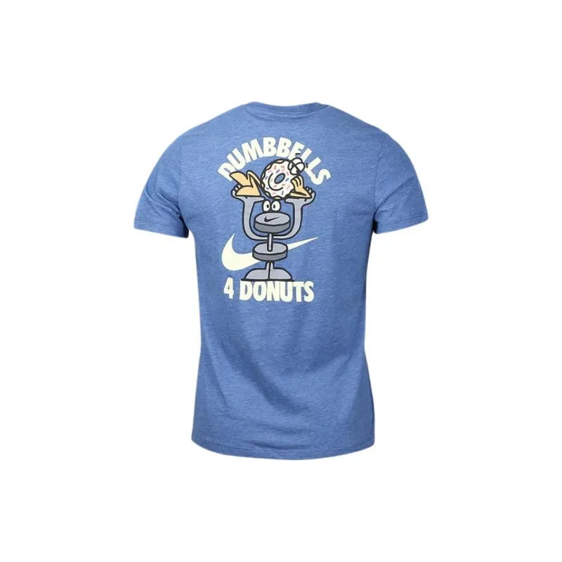 Nike T Shirts Men Sky Blue-1