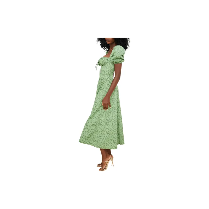 HOUSE OF CB TALLULAH Short Sleeved Dress Women's GREEN/Green-4