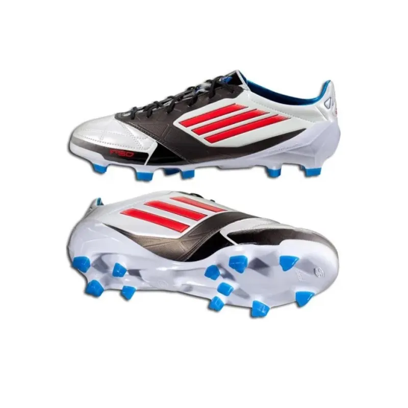 Adidas Adizero F50 FG Rubber Long Studs Cushioning Wear Resistant Soccer Shoes Unisex Black White-2