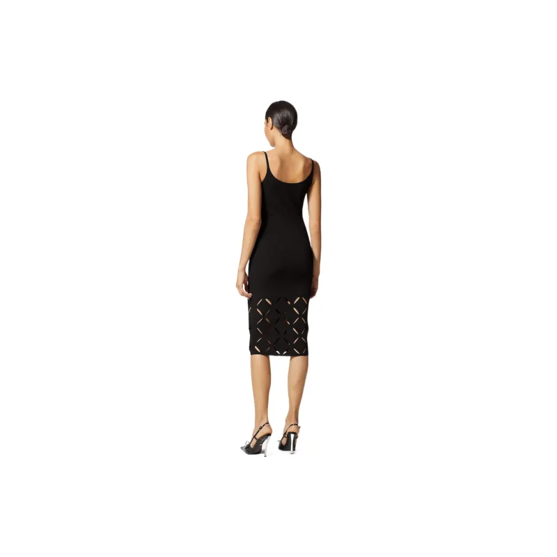 VERSACE Cut Out Sleeveless Dress-2