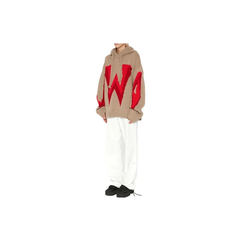JW Anderson Gothic Logo Intarsia Hoodie-3