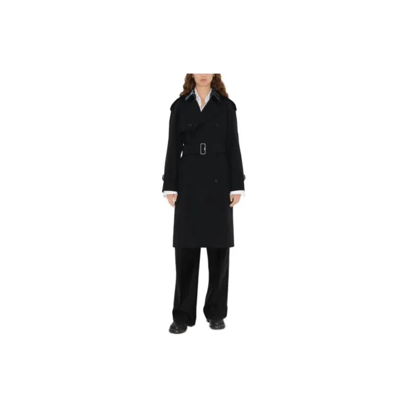 Burberry Trench Coat Women's Black-4
