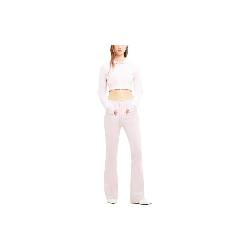 COURREGES Tracksuit Interlock Cropped Jacket 'Powder Pink'-1