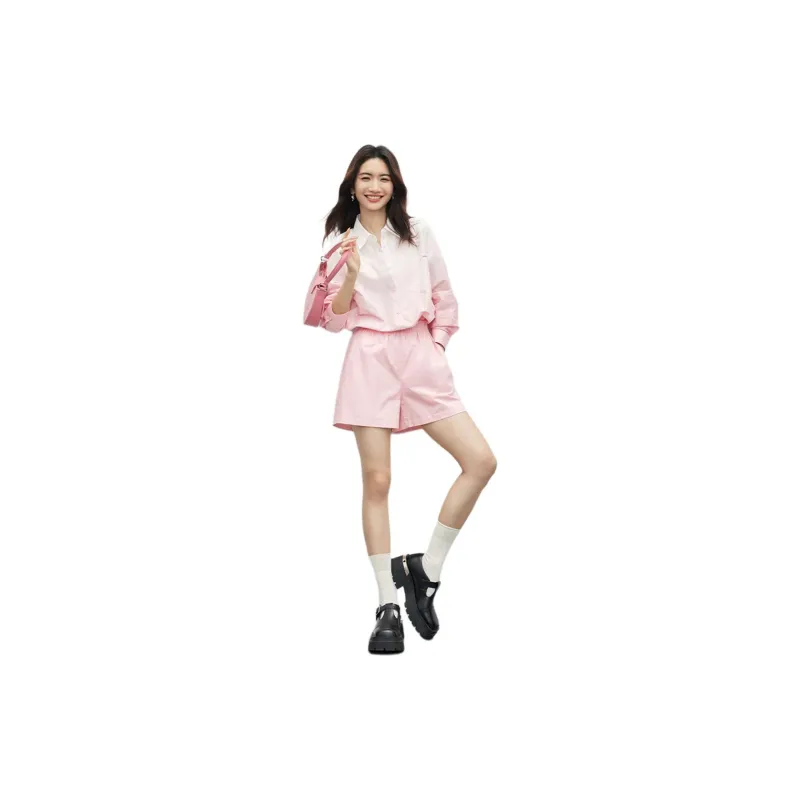 Hopeshow Shirt Women's Pastel Pink-2