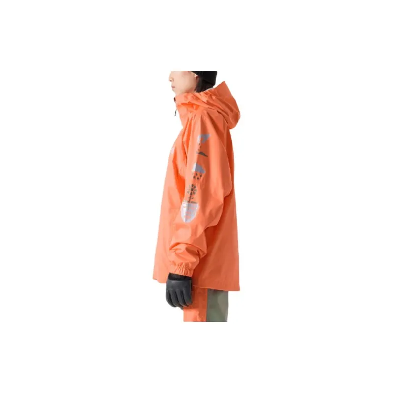 THE NORTH FACE City Outdoor Collection Waterproof And Windproof Windbreaker Jacket Women's Orange-4