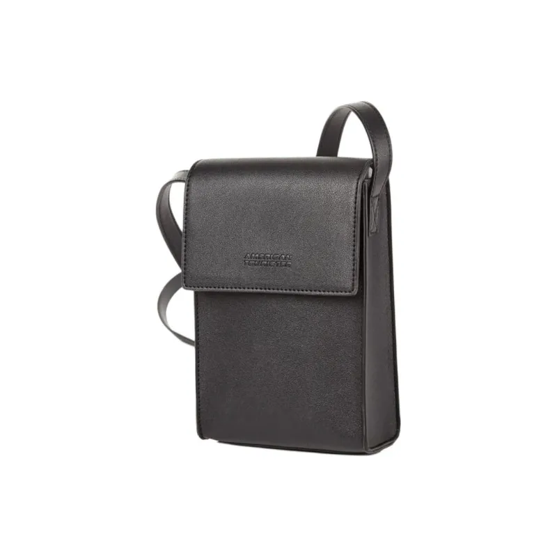 AMERICAN TOURISTER Polyurethane Crossbody Bag Mini Unisex Black-1
