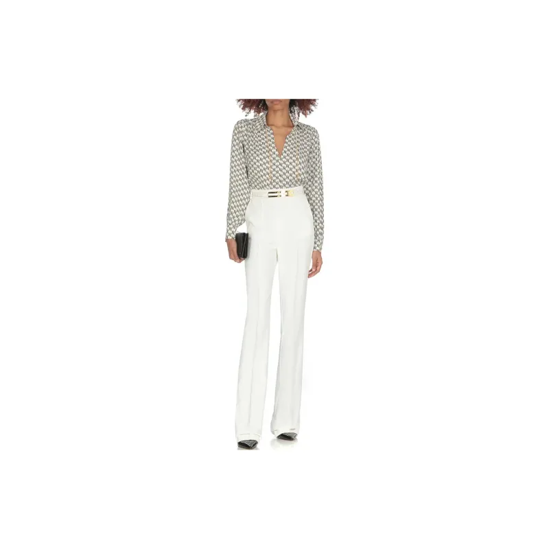Elisabetta Franchi Belted Straight Trousers-2