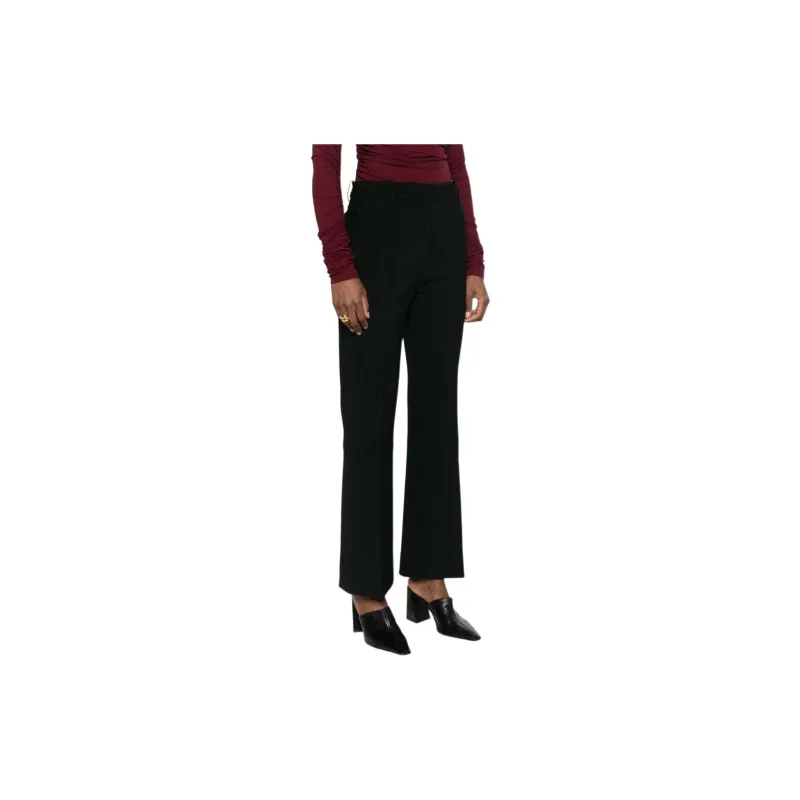 Victoria Beckham Tailored Cotton blend Flared Trousers-4