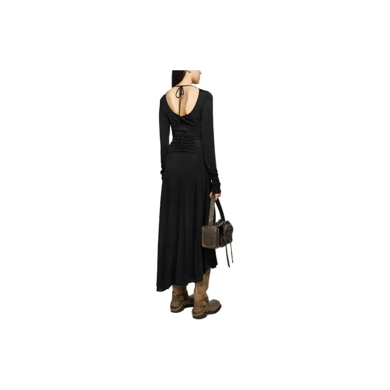 Acne Studios Long Sleeve Dress Black-2