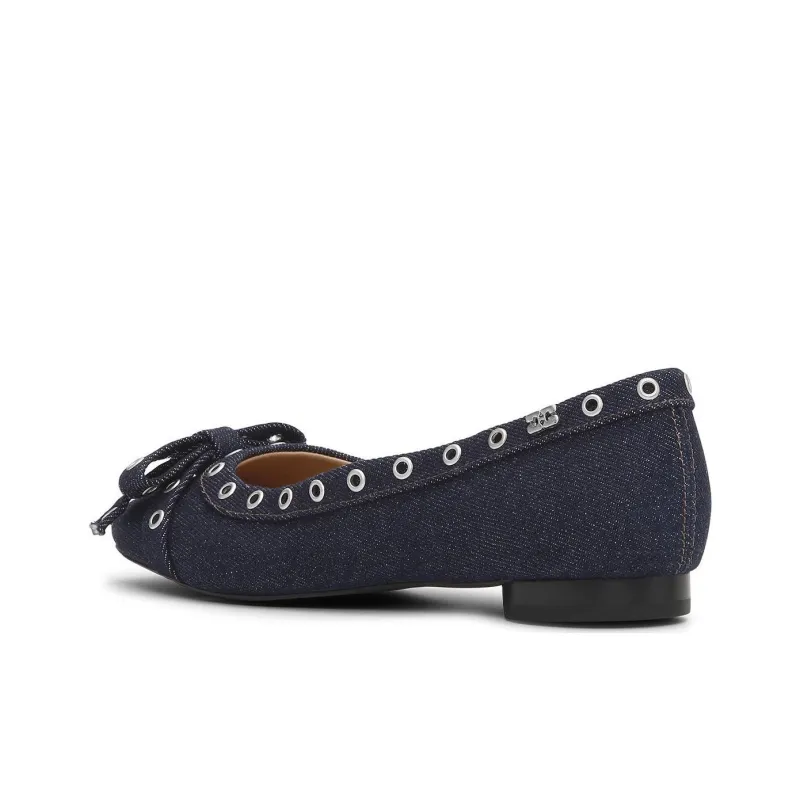 GANNI Casual Single Shoes Women's Blue-2