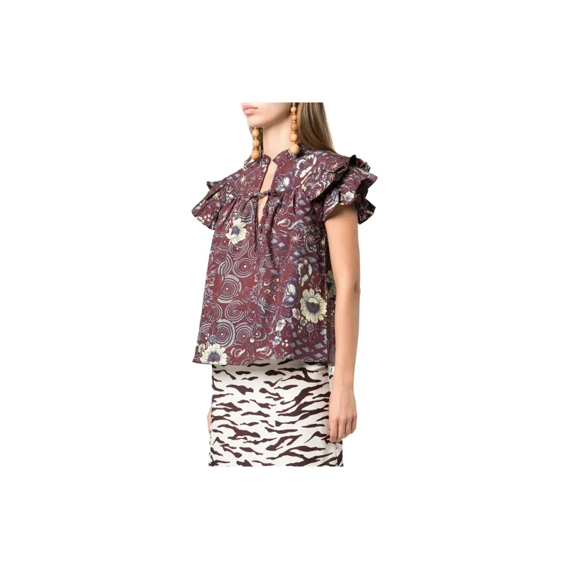 Ulla Johnson Letty Ruffle-sleeve Top-2