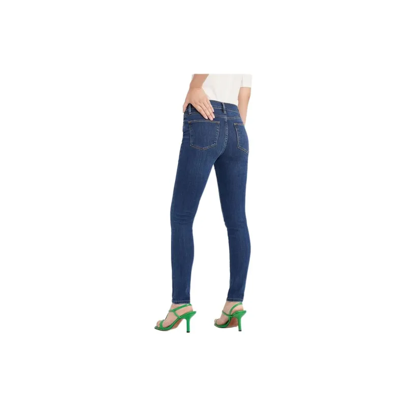 FRAME LE HIGH SKINNY Jeans Women's Dark Blue-2