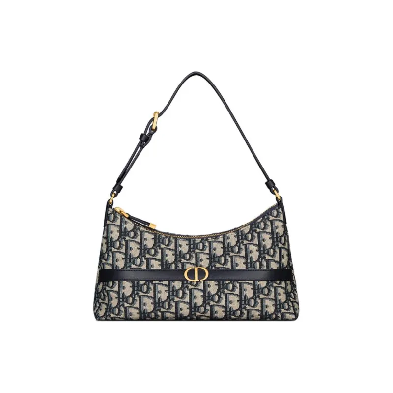 DIOR 30 Montaigne Cigale Mini Hobo Shoulder Bag Women's Blue-0