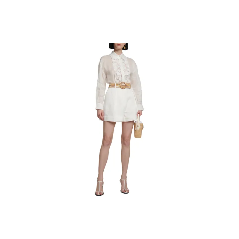 Zimmermann Casual Shorts Women's White-2