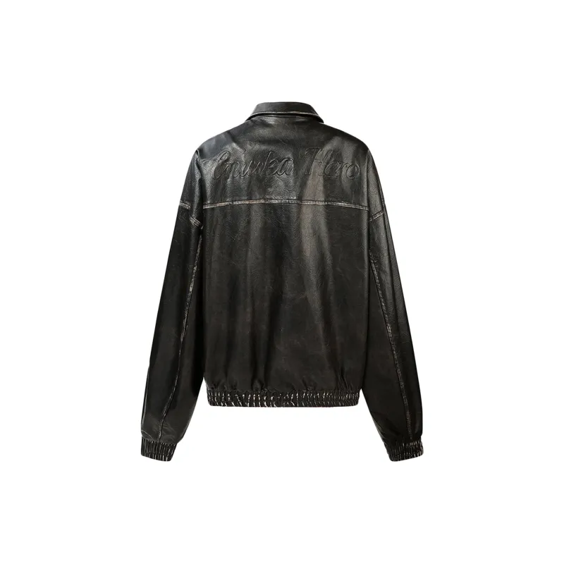 Guuka Hero Leather Jacket Women's Black-1