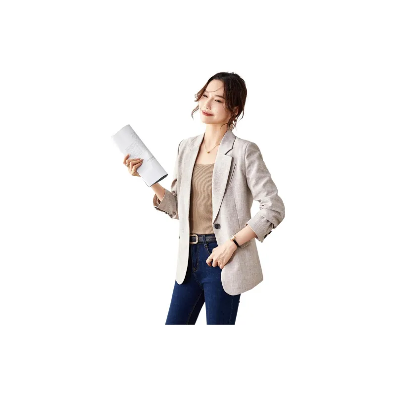 TERRE BLEUE Business Suit Women's Apricot-2