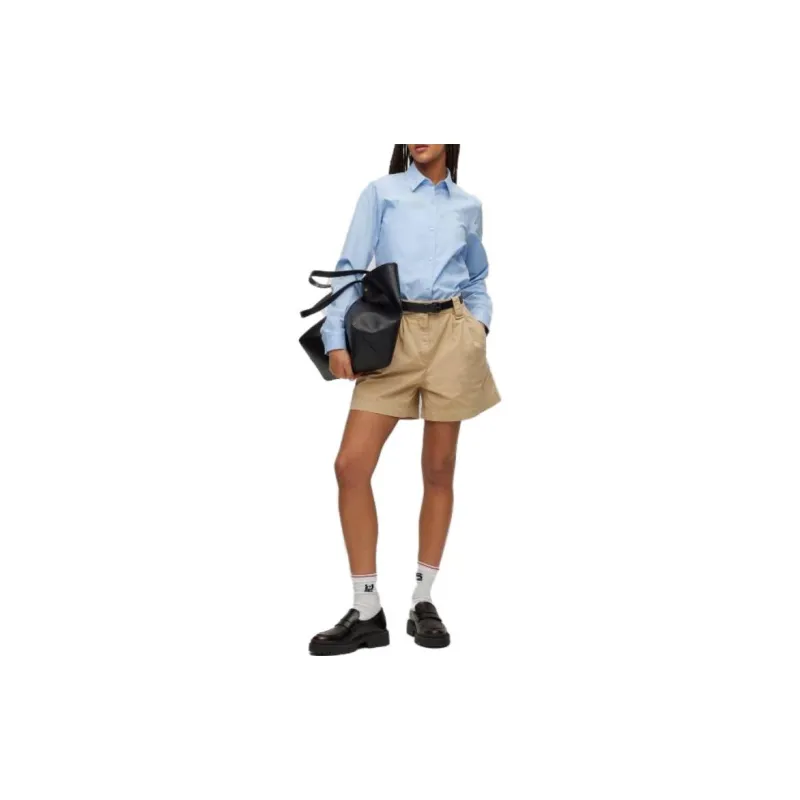 HUGO BOSS SS23 Casual Shorts Women's Khaki-1