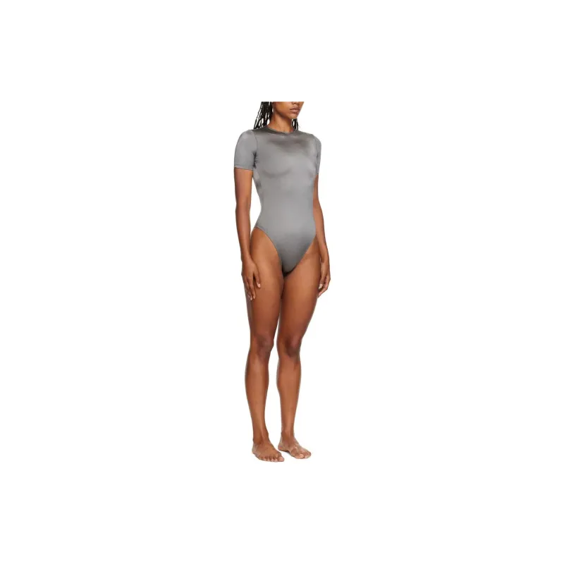 Balenciaga Open Back Swimsuit 'Dark Silver'-2