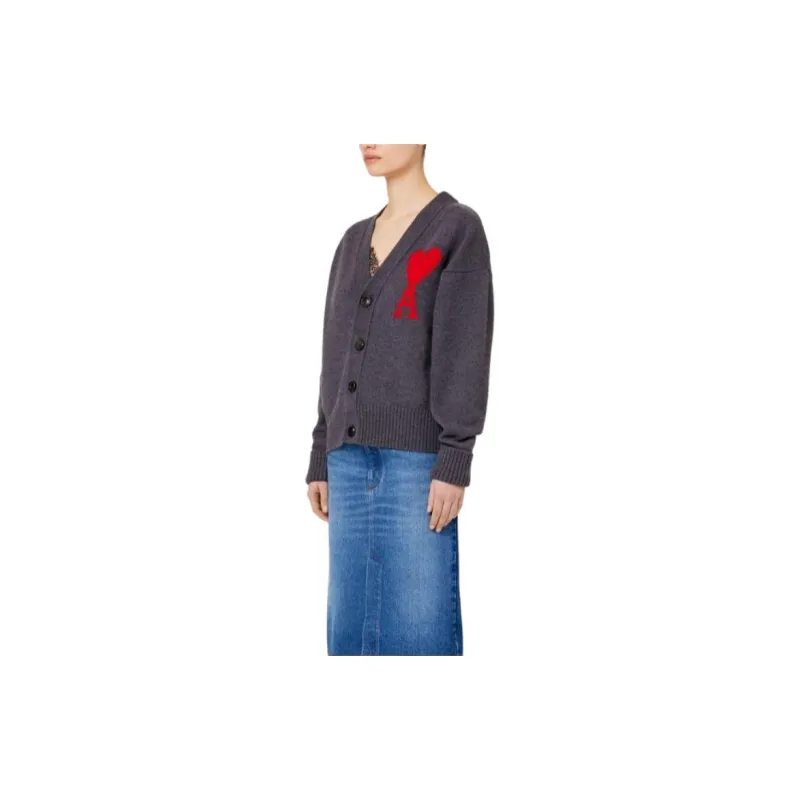 AMIPARIS De Coeur Sweaters Unisex Gray-2