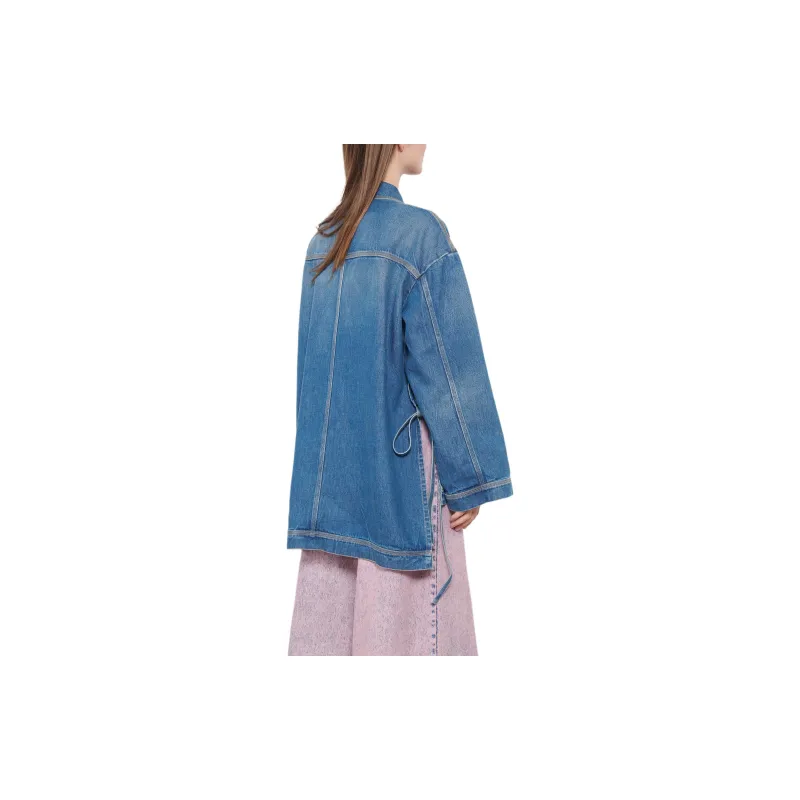 CLOSED Drawstring hem Denim Jacket-3