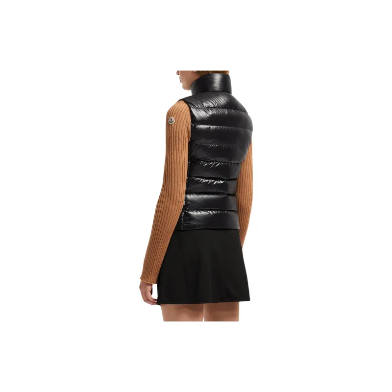 Moncler Ghany Logo Patch Zip-Up Padded Vest-2