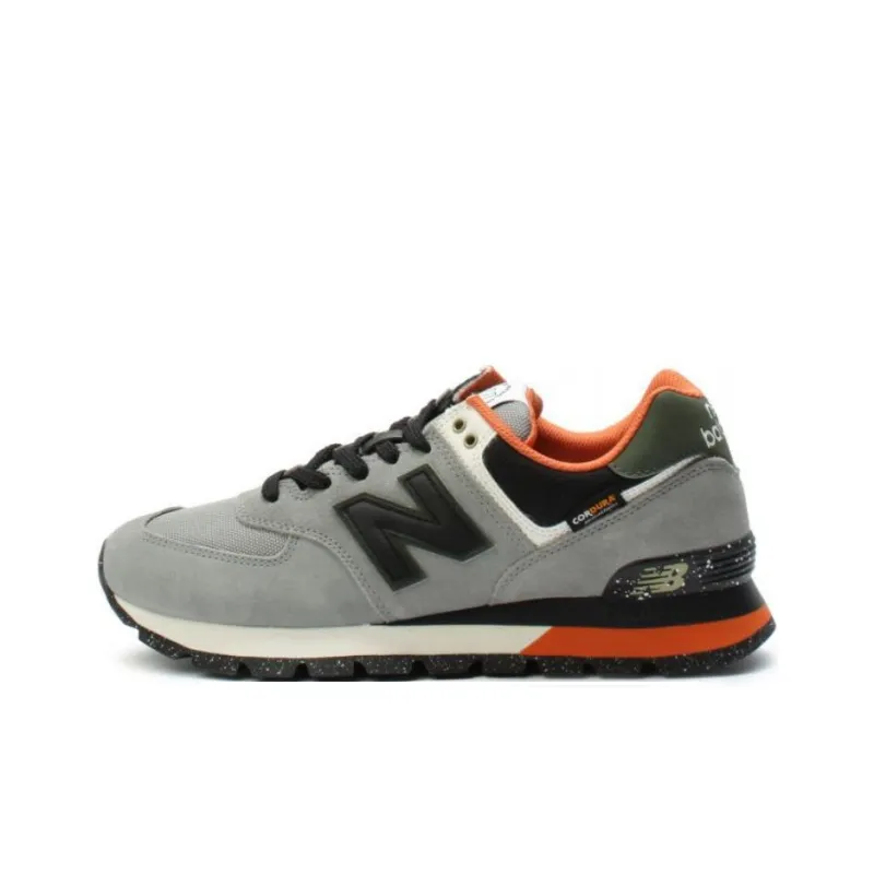 New Balance 574 Grey Black Orange-0