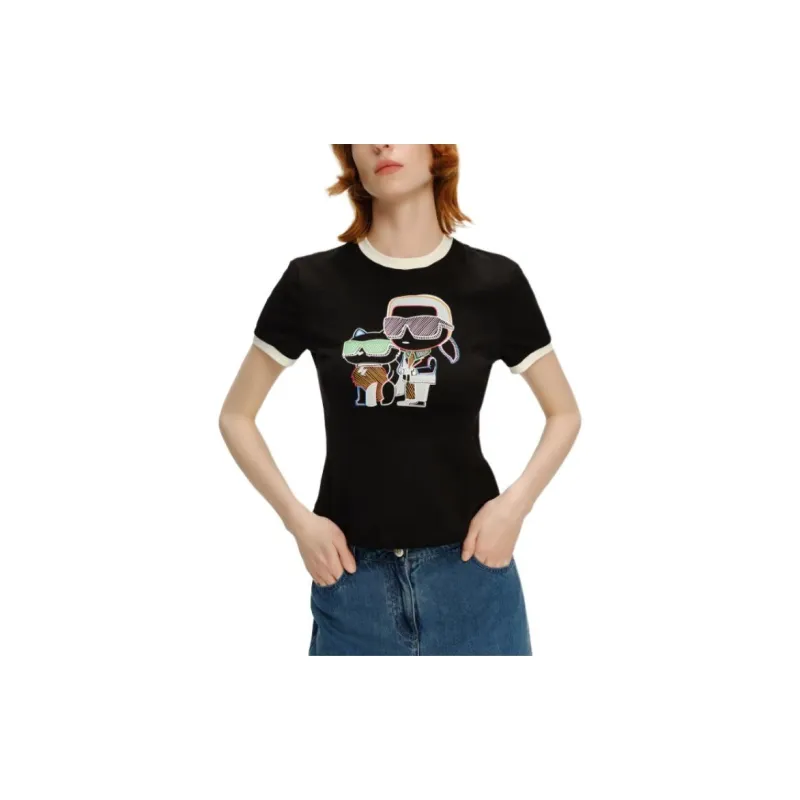 KARL LAGERFELD T Shirt Women's Black-2