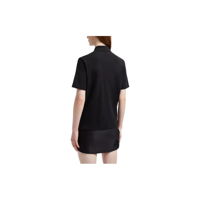 Moncler Logo embroidered Cotton Polo Shirt-2