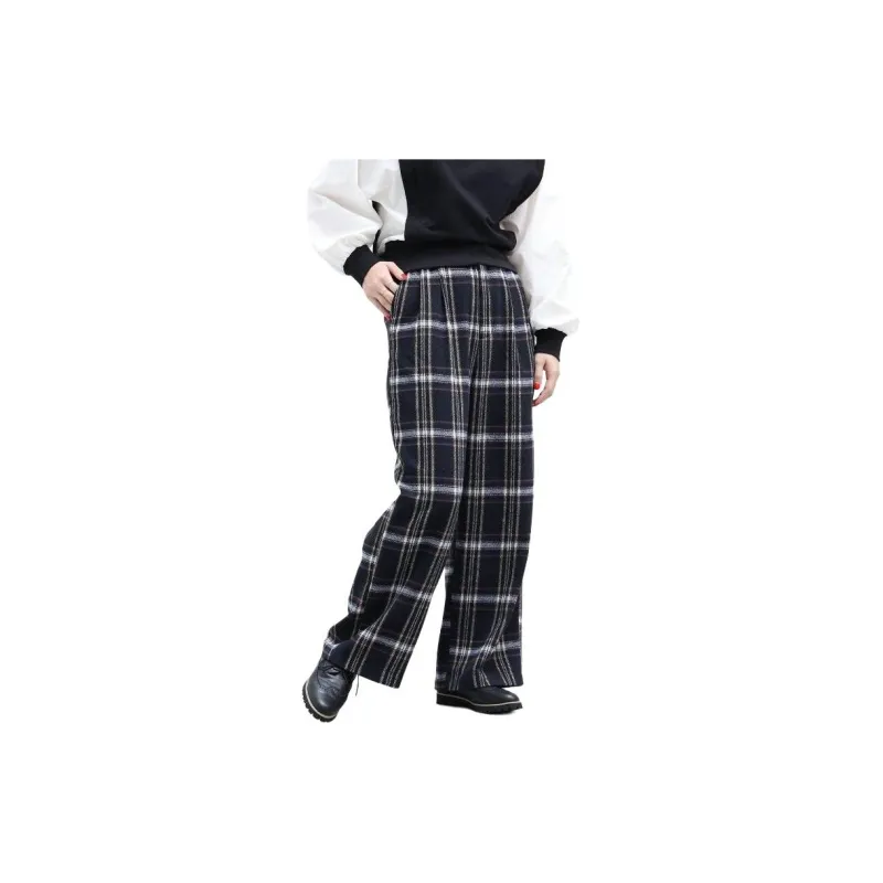 Beams Casual Pants Women's Marine Blue-3