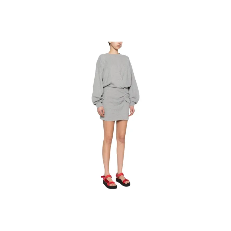 ISABEL MARANT ETOILE Long Sleeved Dress Women's Gray-3
