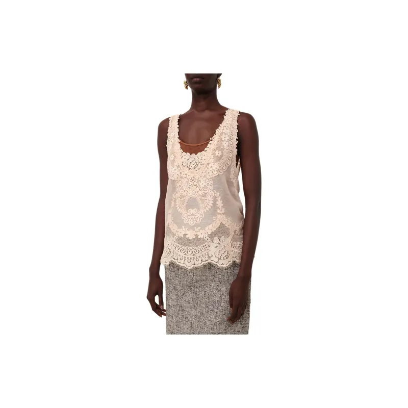 Zimmermann Natura Lace-Patch Tank Top-4