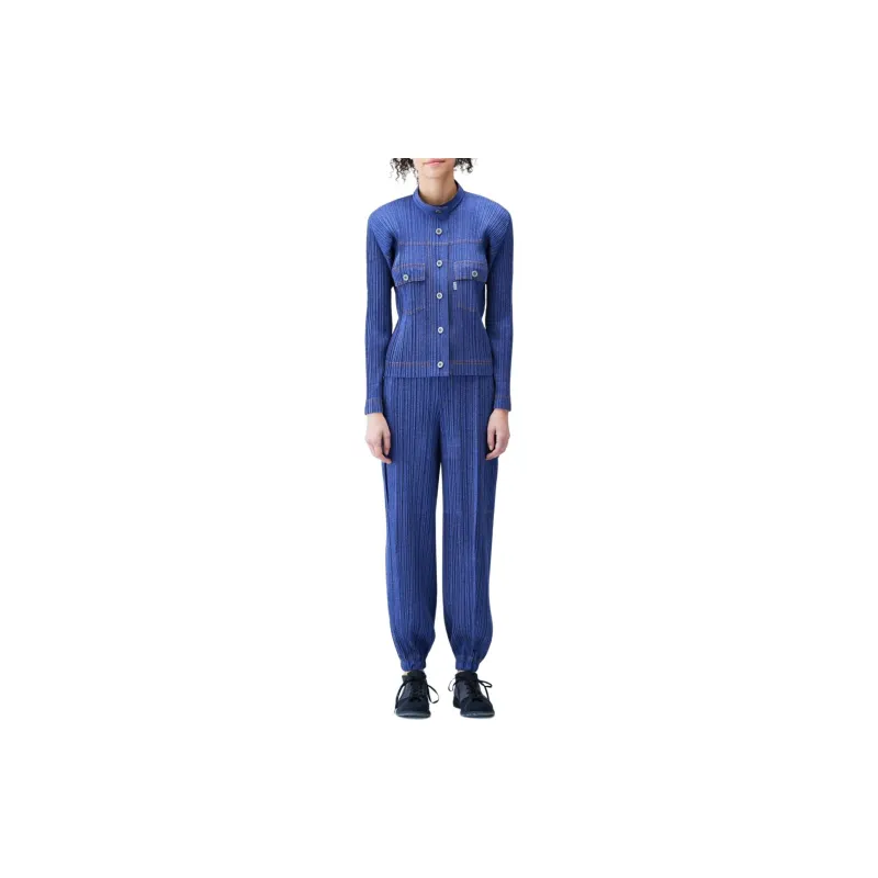 PLEATS PLEASE ISSEY MIYAKE Casual Pants Women's Blue-2