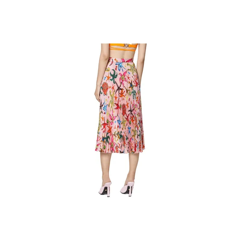 VERSACE Casual Long Skirts Women's Pink-2