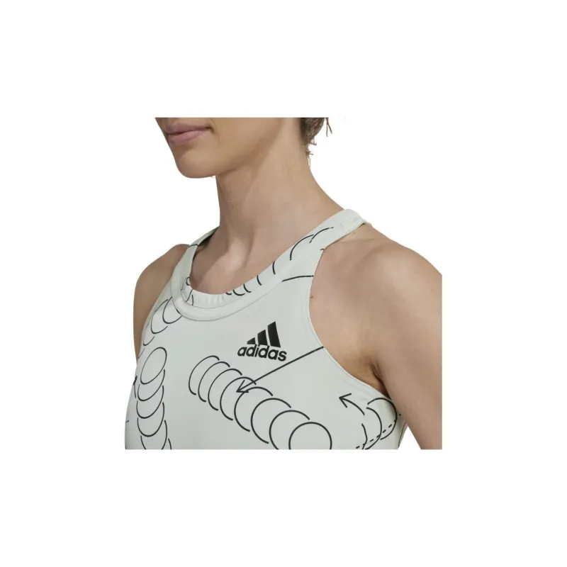 Adidas Tank Tops Women's Linen Green-5